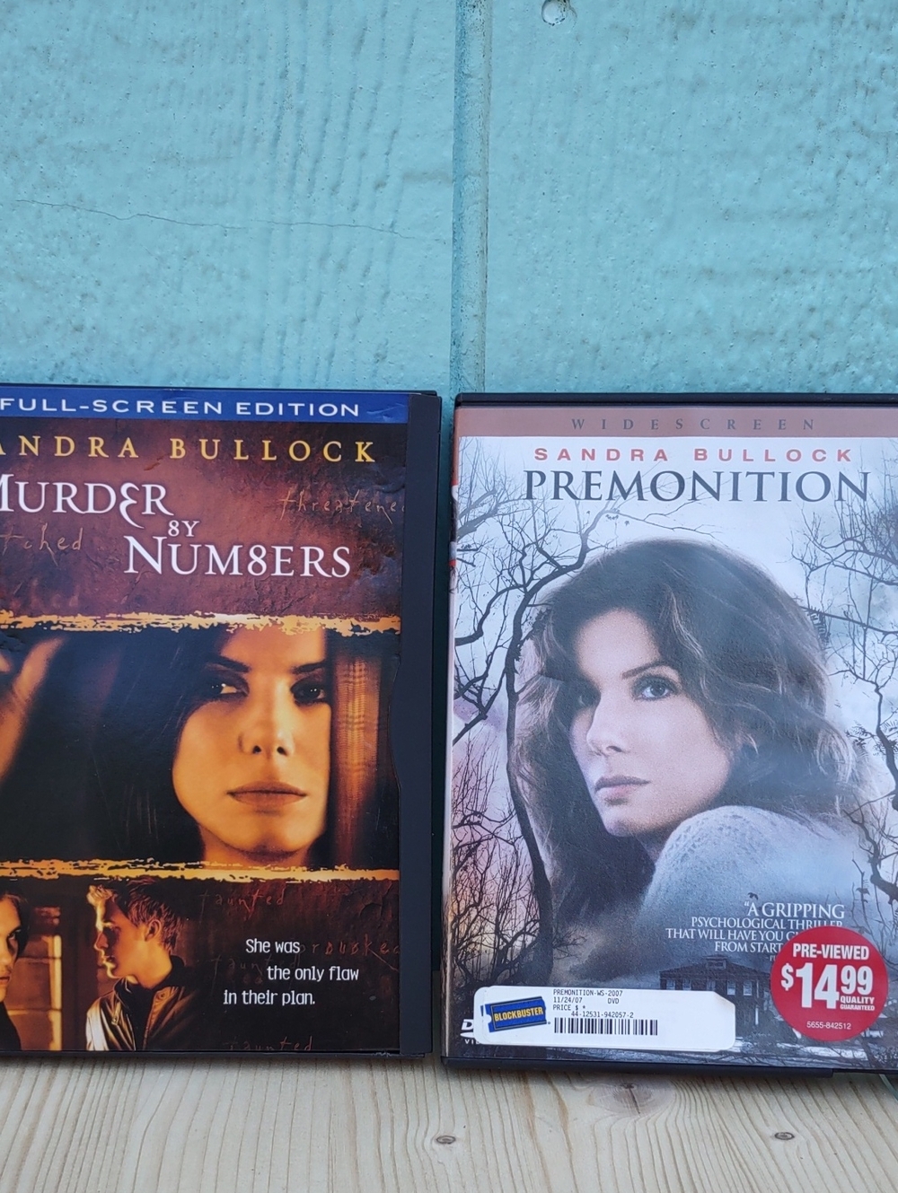 Thriller DVD Collection — Murder by Numbers & Premonition Sandra Bullock Dvds